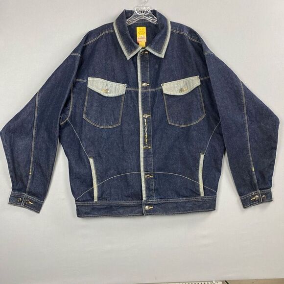 FUBU Platinum Fat Albert Trucket Denim Jacket Men’s XL Y2K vintage - Picture 11 of 11